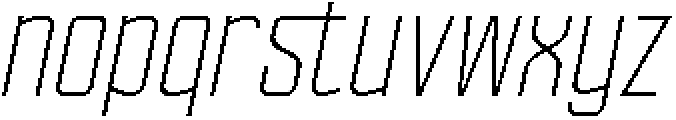 Ethere S Light Condensed It otf (300) Font LOWERCASE
