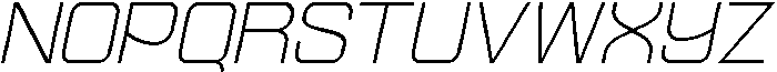 Ethere S Light Expanded It otf (300) Font UPPERCASE