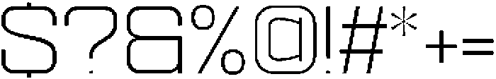 Ethere S Light Expanded otf (300) Font OTHER CHARS