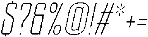 Ethere S Light Extra Condensed It otf (300) Font OTHER CHARS