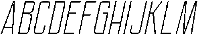 Ethere S Light Extra Condensed It otf (300) Font UPPERCASE