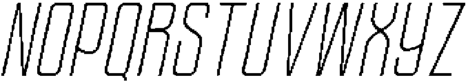 Ethere S Light Extra Condensed It otf (300) Font UPPERCASE