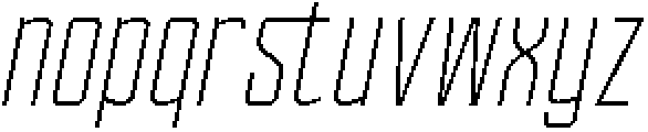Ethere S Light Extra Condensed It otf (300) Font LOWERCASE