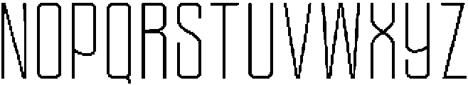 Ethere S Light Extra Condensed otf (300) Font UPPERCASE