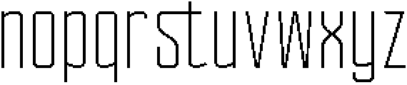 Ethere S Light Extra Condensed otf (300) Font LOWERCASE