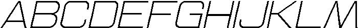Ethere S Light Extra Expanded It otf (300) Font