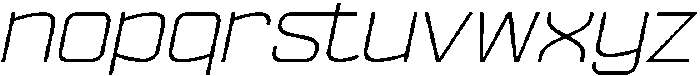 Ethere S Light Extra Expanded It otf (300) Font LOWERCASE