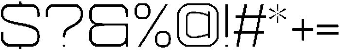 Ethere S Light Extra Expanded otf (300) Font OTHER CHARS