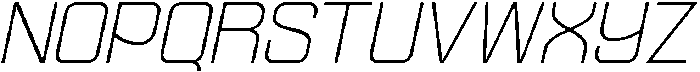 Ethere S Light Semi Expanded It otf (300) Font UPPERCASE