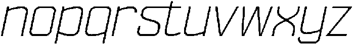 Ethere S Light Semi Expanded It otf (300) Font LOWERCASE