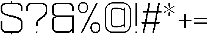 Ethere S Light Semi Expanded otf (300) Font OTHER CHARS