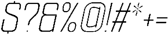 Ethere S Light SemiCondensed It otf (300) Font OTHER CHARS
