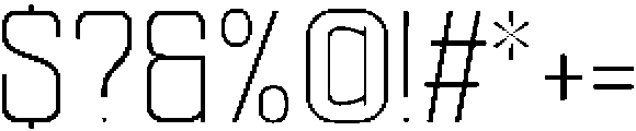 Ethere S Light SemiCondensed otf (300) Font OTHER CHARS