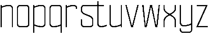 Ethere S Light SemiCondensed otf (300) Font LOWERCASE