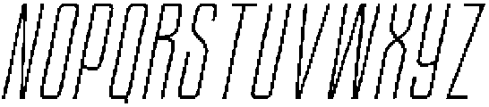 Ethere S Light Ultra Condensed It otf (300) Font UPPERCASE