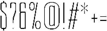 Ethere S Light Ultra Condensed otf (300) Font OTHER CHARS
