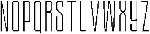 Ethere S Light Ultra Condensed otf (300) Font UPPERCASE