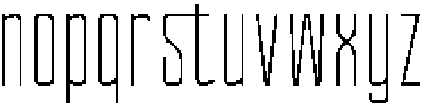 Ethere S Light Ultra Condensed otf (300) Font LOWERCASE