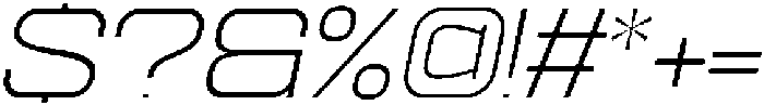 Ethere S Light Ultra Expanded It otf (300) Font OTHER CHARS