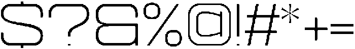 Ethere S Light Ultra Expanded otf (300) Font OTHER CHARS