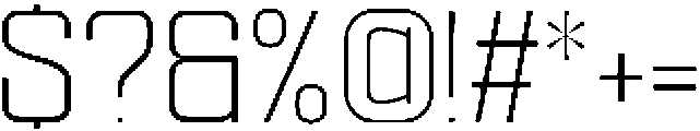 Ethere S Light otf (300) Font OTHER CHARS