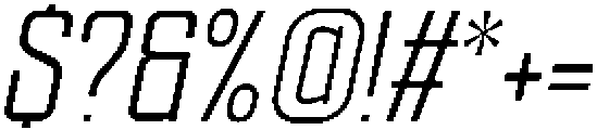 Ethere S Medium Condensed It otf (500) Font OTHER CHARS