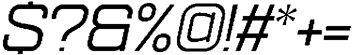 Ethere S Medium Expanded It otf (500) Font OTHER CHARS