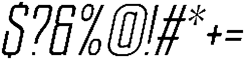 Ethere S Medium Extra Condensed It otf (500) Font OTHER CHARS