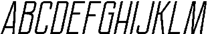Ethere S Medium Extra Condensed It otf (500) Font UPPERCASE