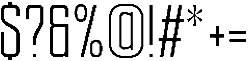 Ethere S Medium Extra Condensed otf (500) Font OTHER CHARS