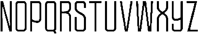 Ethere S Medium Extra Condensed otf (500) Font UPPERCASE