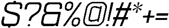 Ethere S Medium Semi Expanded It otf (500) Font OTHER CHARS