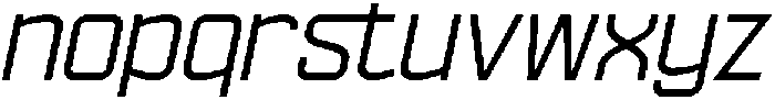 Ethere S Medium Semi Expanded It otf (500) Font LOWERCASE