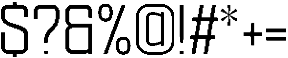Ethere S Medium SemiCondensed otf (500) Font OTHER CHARS