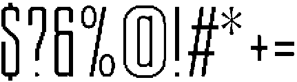 Ethere S Medium Ultra Condensed otf (500) Font OTHER CHARS