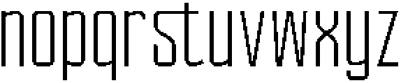 Ethere S Regular Extra Condensed otf (400) Font LOWERCASE