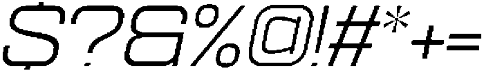 Ethere S Regular Extra Expanded It otf (400) Font OTHER CHARS