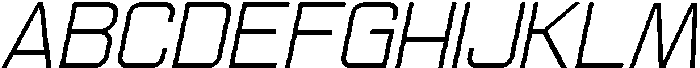 Ethere S Regular Semi Expanded It otf (400) Font UPPERCASE