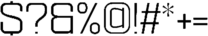 Ethere S Regular Semi Expanded otf (400) Font OTHER CHARS
