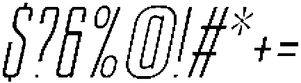 Ethere S Regular Ultra Condensed It otf (900) Font OTHER CHARS
