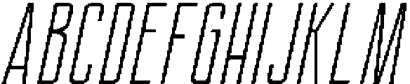 Ethere S Regular Ultra Condensed It otf (900) Font UPPERCASE