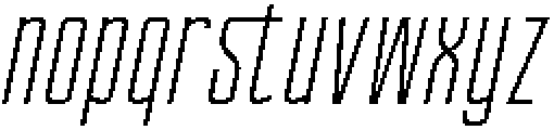 Ethere S Regular Ultra Condensed It otf (900) Font LOWERCASE