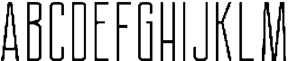 Ethere S Regular Ultra Condensed otf (900) Font UPPERCASE