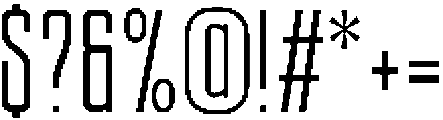 Ethere S Semi BoldUltra Condensed otf (600) Font OTHER CHARS