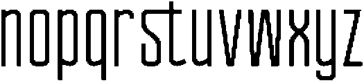 Ethere S Semi BoldUltra Condensed otf (600) Font LOWERCASE