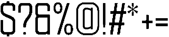 Ethere S SemiBold Condensed otf (600) Font OTHER CHARS
