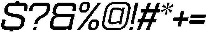 Ethere S SemiBold Expanded It otf (600) Font OTHER CHARS