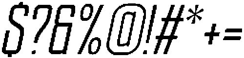Ethere S SemiBold Extra Condensed It otf (600) Font OTHER CHARS