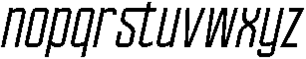 Ethere S SemiBold Extra Condensed It otf (600) Font LOWERCASE