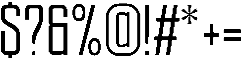 Ethere S SemiBold Extra Condensed otf (600) Font OTHER CHARS